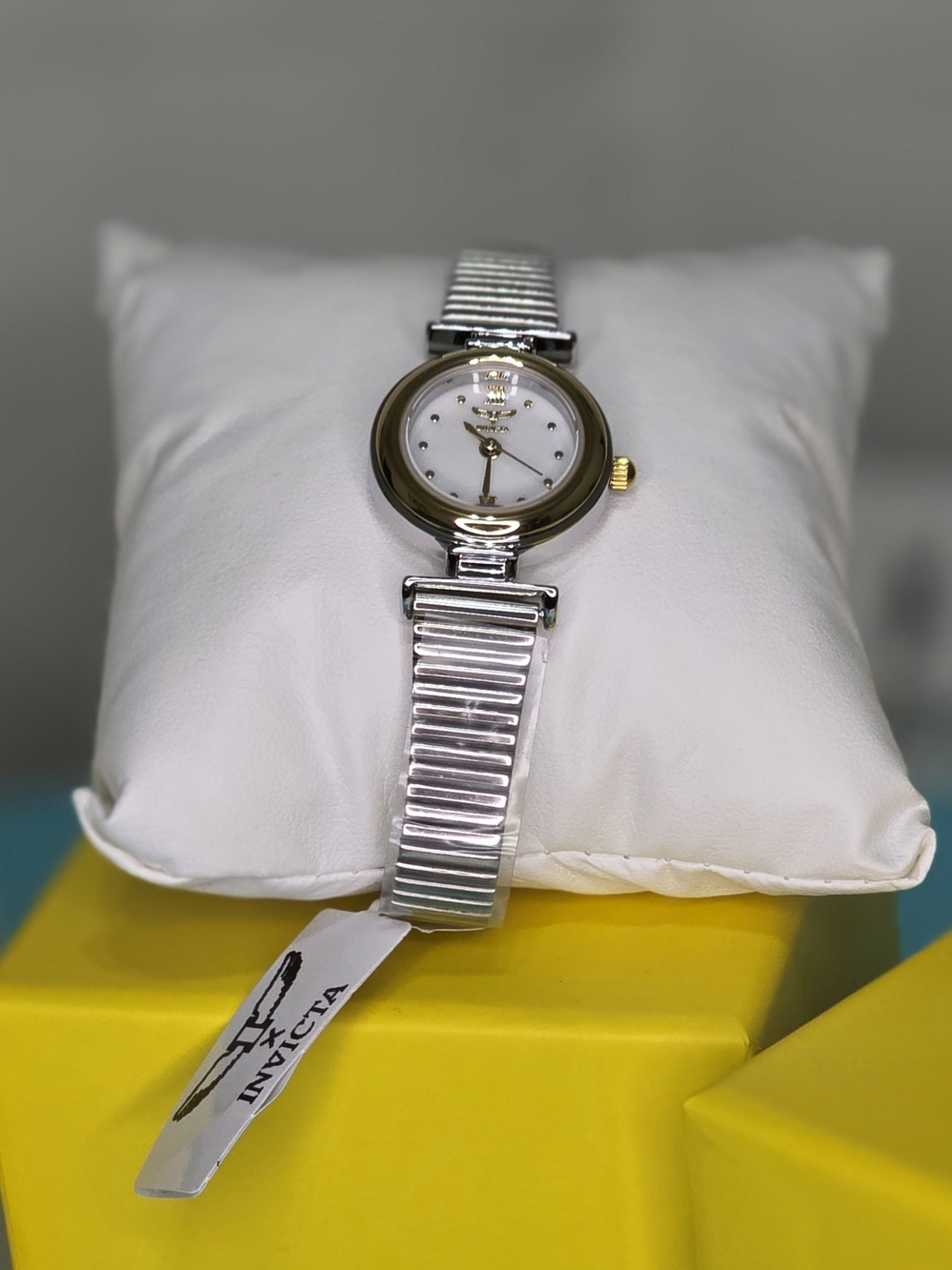 Invicta Two-Tone Silver and Gold Ladies Watch with Mother-of-Pearl Dial - Picture 5 of 5